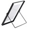 Modern Metal Floating Tabletop Photo Picture Frame with Glass Cover and Easel Stand